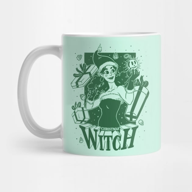 Christmas Witch - Green by Studio Mootant